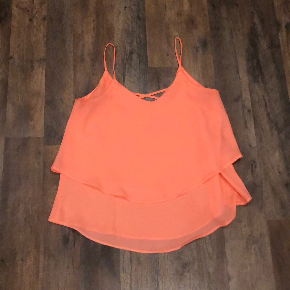 Francesca’s Coral Pink Tank